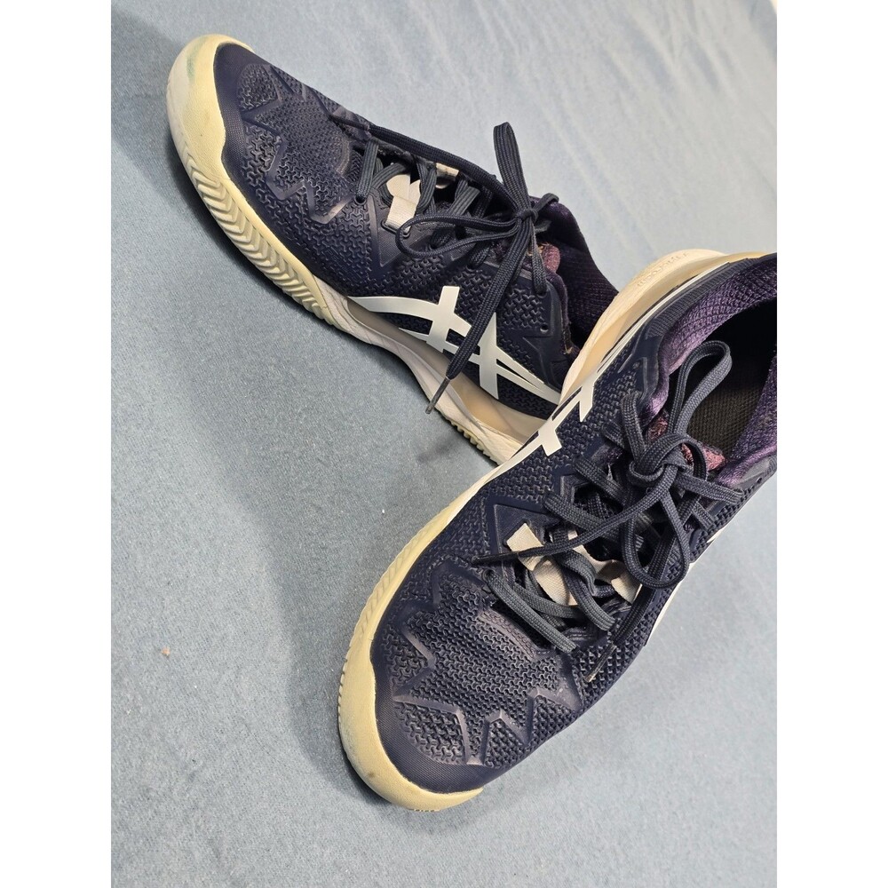 ASICS Women's Sz 7.5 GEL-Resolution 8 Tennis/Pickleball Shoes in Peacoat/White - Picture 1 of 16
